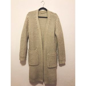 Hand Knit Duster Cardigan